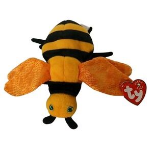 TY BEANIE BABY - BUZZIE -(7")  Hang Tag(2000) Bee #Ty2